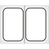 Matryca forma do zgrzewarek MCS na dwie tacki pojemniki 178x113 mm - Hendi