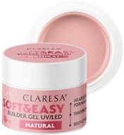 CLARESA Żel budujący SOFT&EASY BUILDER GEL NATURAL 45G Intensywny połysk