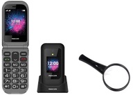 Telefon dla seniora klapką Maxcom MM827 4G głośnomów SOS pomocy +LUPA Z LED