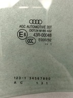 Audi Q5 8R window right rear part 2011