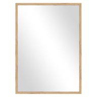 Zrkadlo do kúpeľne 52,5x72,5 cm v ráme vo farbe dreva nástenné zrkadlo