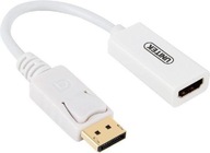 Adapter Unitek DisplayPort - HDMI 4K 20cm biały