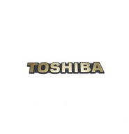 Naklejka Emblemat TOSHIBA złota 40x6mm