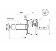 Ruville 75204S Sada kĺbu FORD ESCORT FIESTA