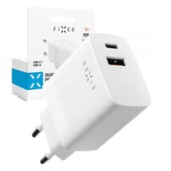 Ładowarka sieciowa PD 1xUSB-A 1xUSB-C Fixed 20W Quick Charge Apple Samsung