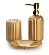 Zestaw łazienkowy dozownik na mydło Ari Gold złoty