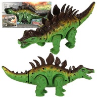Dinosaurus Stegosaurus interaktívna hračka na batérie chodí svieti reve