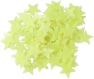 Gwiazdki fluorescencyjne 100 sztuk żółte