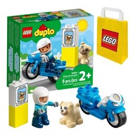 LEGO DUPLO - Policajná motorka (10967) Polícia + Darčeková taška LEGO