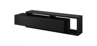 Dizajnový televízny stolík KIBOU - matný čierny