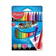 Plastové pastelky Maped Color'Peps PlastiClean 12 farieb
