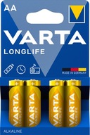 BATÉRIE VARTA LONGLIFE AA LR6 4KS ALKALICKÉ