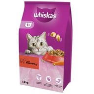 WHISKAS ADULT 1,4KG SUCHA KARMA DLA KOTA WOŁOWINA