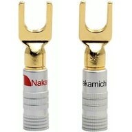 Vidlicový konektor Nakamichi HQ Premium 100% Copper 24kGold