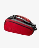 Tenisová taška Wilson SUPER TOUR CLASH v2.0 x 6 black/red