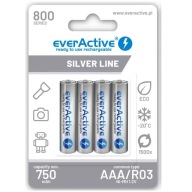 Akkumulátor (NiMH) Everactive AAA (R3) 750 mAh 4 db.