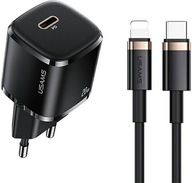 USAMS MINI ŁADOWARKA SIECIOWA T36 USB-C LIGHTNING