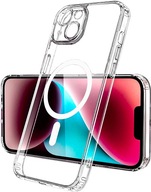 Etui do iPhone 13|14 WZMACNIANE NA PLECKACH MAGNETIC SHOCK CASE + Szkło 5D