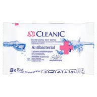 Cleanic Chusteczki odświeżające Antibacterial 1 o