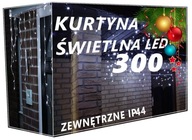 KURTYNA ŚWIETLNA SOPLE 300 LED GRUBY KABEL BZ