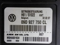 VOLKSWAGEN TOUAREG and computer control unit gearboxes 09D927750CL