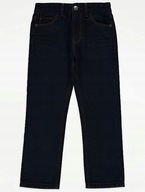 GEORGE spodnie jeansowe granatowe STRAIGHT 5-6 L / 110-116