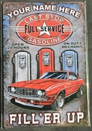 Filler UP Service Reklama Šiltovka plechová 20x30CM B10