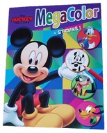 MALOWANKA KOLOROWANKA Myszka MICKEY MIKI Disney 128str. NAKLEJKI Format A4