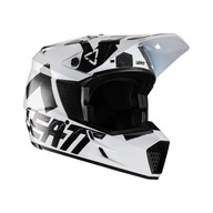 LEATT KASK MOTO 3.5 V22 HELMET WHITE KOLOR BIAŁY/CZARNY ROZMIAR L (59-60 cm