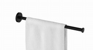 Wieszak na ręczniki 38cm/1-ramienny matowy czarny