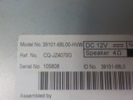 SUZUKI SWIFT V RADIO 39101-68L00-HVW