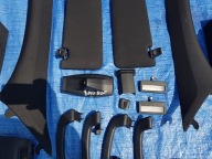 BMW 5 GT F07 black, inner pillars light plastics visors KOMPLET