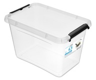 Pojemnik Plastikowy Przeźroczysty z Pokrywą 6,5L Pudełko Pudło Organizer