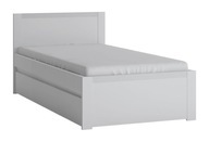 Łóżko sypialniane biała rama 90x200 z szufladą/pojemnikiem Novi Typ NVIZ01