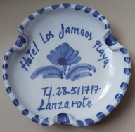Keramický popolník Lanzarote