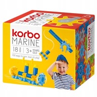 Klocki konstrukcyjne KORBO MARINE 18 elementów