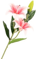 Kwiat sztuczny LILIA gałązka 65 cm jak żywy różowe ombre