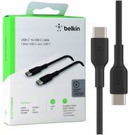 Belkin Kabel Boost PVC USB-C do USB-C 1m CAB003BT1MBK Czarny Mocny