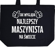 NAJLEPSZY MASZYNISTA torba zakupy prezent