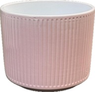 Doniczka różowa ceramiczna okrągła 14 cm