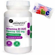 Aliness Vitamín B1 Tiamín DUO 100 mg 100 tabliet VEGE BEZ LAKTÓZY