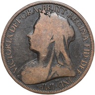 Wielka Brytania 1 one penny 1896 Wiktoria