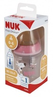 NUK BUTELKA 150 ML 0-6M FIRST CHOICE + SMOCZEK LATEKS M RÓŻOWA 10743876