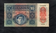 BANKNOT AUSTRIA, Austro-Węgry -- 10 koron -- 1915 rok