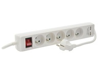 Przedłużacz listwa zasilająca 5gn + USB 5m + wył