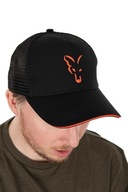 Fox Black / Orange Trucker Cap - czapka wędkarska z daszkiem