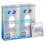 DUREX prezerwatywy 20 Invisible XL duże ZESTAW