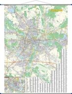 Poznań mapa ścienna, 1:20 000 plan miasta