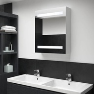 Kúpeľňová skrinka so zrkadlom a LED 50x13,5x60 cm