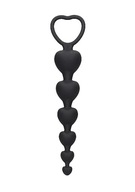 Anal Heart Beads - Black